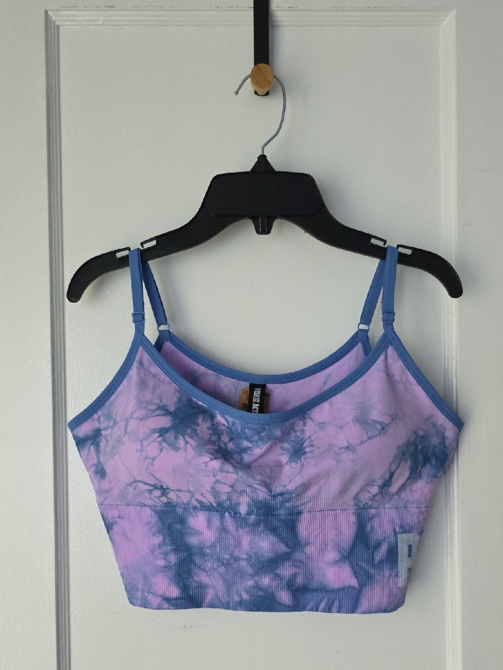 PINK Active VS Lavender & Indigo Tie-Dye Cropped Bralette